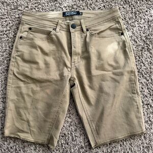 Ezekiel Men's Khaki Flat Front Shorts
